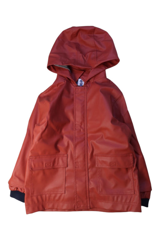 A Red Rain Jackets from Petit Bateau in size 4T for neutral. (Front View)