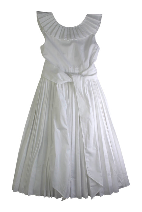 A White Sleeveless Dresses from Jacadi in size 8Y for girl. (Front View)