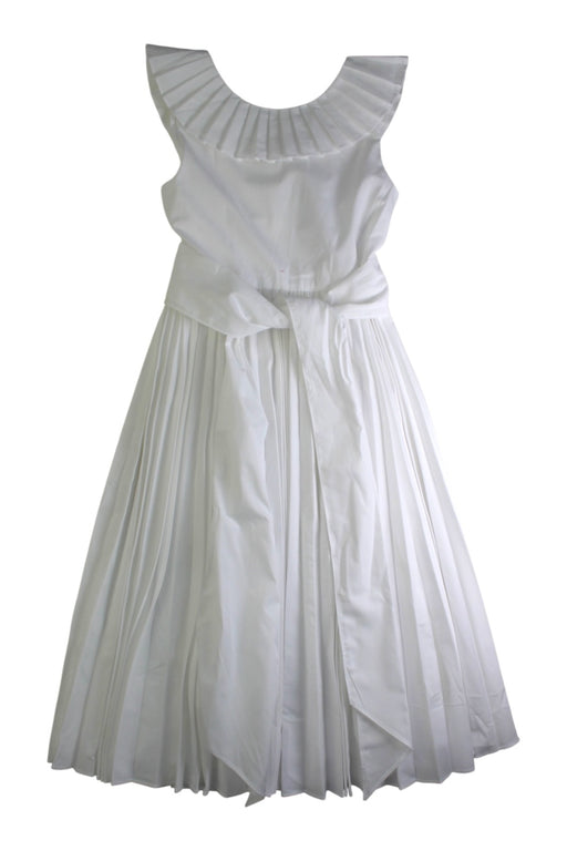 A White Sleeveless Dresses from Jacadi in size 8Y for girl. (Front View)