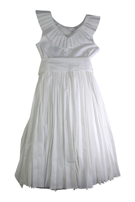 A White Sleeveless Dresses from Jacadi in size 8Y for girl. (Back View)