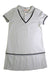 A White Short Sleeve Dresses from Momonittu in size 8Y for girl. (Front View)