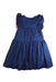 A Navy Sleeveless Dresses from Jacadi in size 8Y for girl. (Back View)
