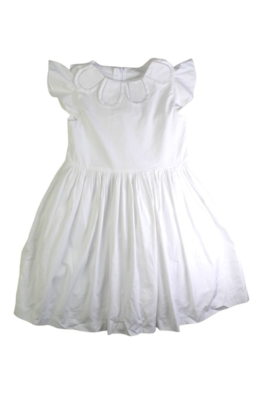 A White Sleeveless Dresses from Jacadi in size 8Y for girl. (Front View)