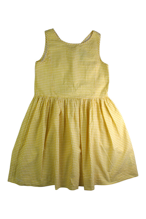 A Yellow Sleeveless Dresses from Polo Ralph Lauren in size 8Y for girl. (Front View)