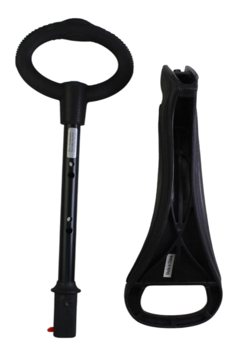 A Black Scooters Rollerblades & Skateboards from Micro in size O/S for neutral. (Back View)