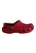 A Red Slip Ons from Crocs in size 5T for neutral. (Front View)