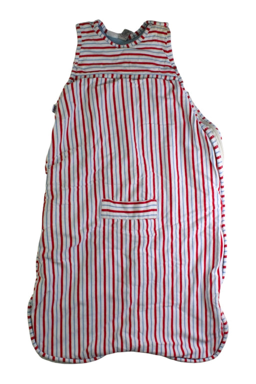 A Blue Sleepsacs from Merino Kids in size Newborn for neutral. (Front View)