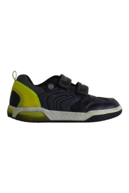 A Black Sneakers from Geox in size 6T for boy. (Front View)