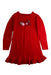 A Red Sweater Dresses from Chickeeduck in size 4T for girl. (Front View)