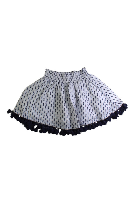 A White Short Skirts from Seed in size 4T for girl. (Front View)