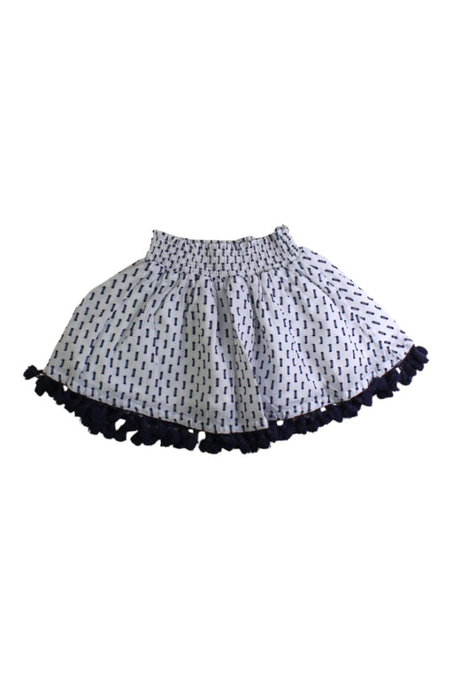 A White Short Skirts from Seed in size 4T for girl. (Front View)