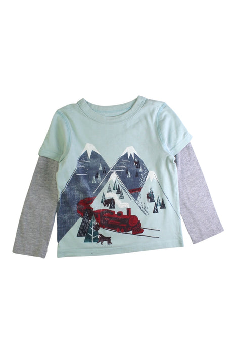 A Grey Long Sleeve T Shirts from Tea in size 3T for boy. (Front View)