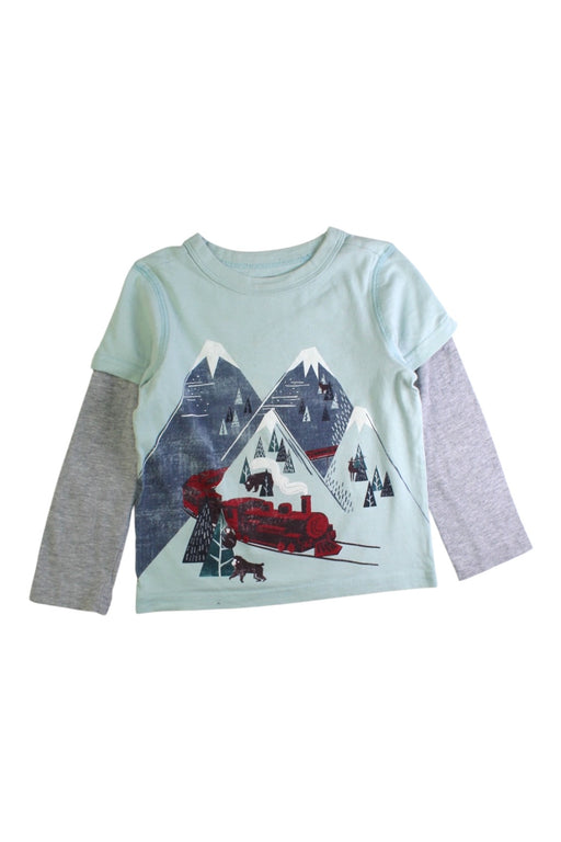A Grey Long Sleeve T Shirts from Tea in size 3T for boy. (Front View)