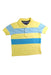 A Yellow Short Sleeve Polos from Tommy Hilfiger in size 4T for boy. (Front View)