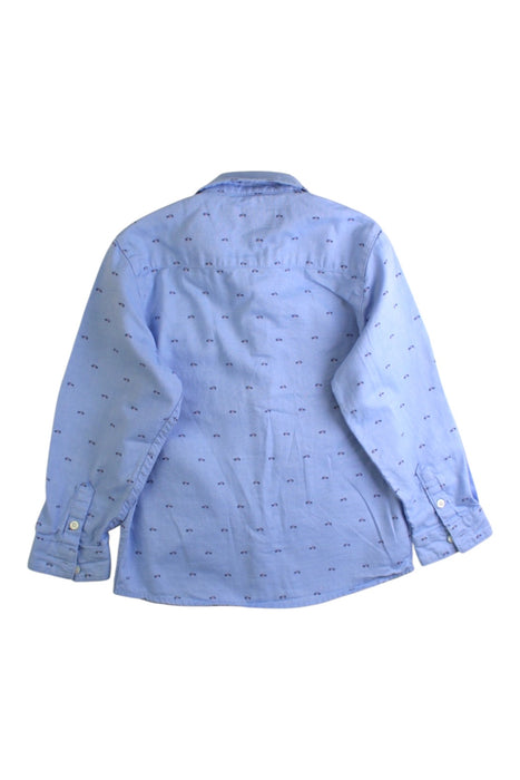 A Blue Long Sleeve Polos from Mayoral in size 3T for boy. (Back View)