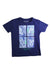 A Navy Short Sleeve T Shirts from Mayoral in size 4T for neutral. (Front View)