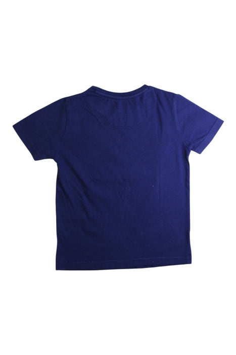 A Navy Short Sleeve T Shirts from Mayoral in size 4T for neutral. (Back View)