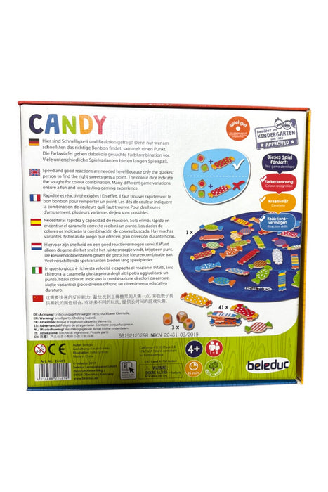 A Multicolour Board Games & Puzzles from Beleduc in size 4T for neutral. (Back View)