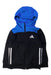 A Black Lightweight Jackets from Adidas in size 5T for boy. (Front View)