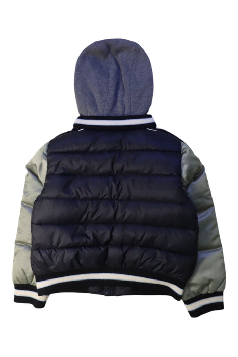 A Navy Puffer/Quilted Jackets from Moncler in size 3T for boy. (Back View)