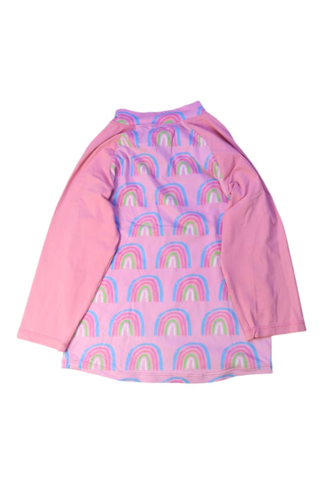 A Pink Rash Guards from Hatley in size 7Y for girl. (Back View)