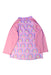 A Pink Rash Guards from Hatley in size 7Y for girl. (Back View)