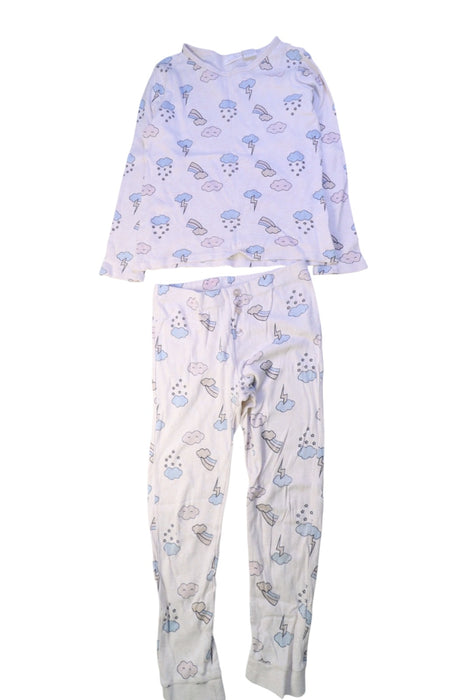 A White Pyjama Sets from Seed in size 7Y for girl. (Front View)