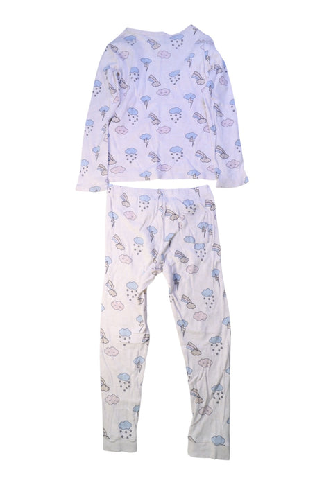 A White Pyjama Sets from Seed in size 7Y for girl. (Back View)