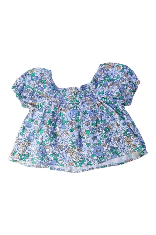 A Blue Short Sleeve Tops from Seed in size 6T for girl. (Front View)