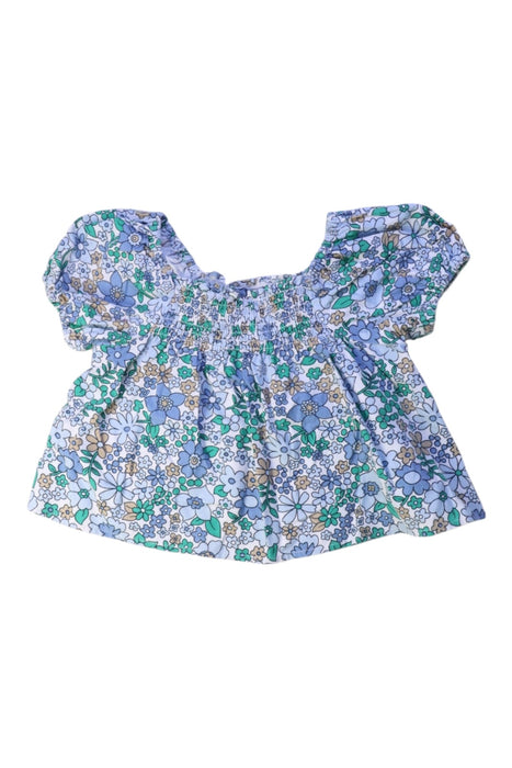 A Blue Short Sleeve Tops from Seed in size 6T for girl. (Back View)