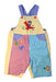 A Multicolour Overall Shorts from Miki House in size 5T for boy. (Front View)