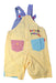 A Multicolour Overall Shorts from Miki House in size 5T for boy. (Back View)