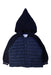 A Navy Puffer/Quilted Jackets from Bonpoint in size 2T for boy. (Front View)