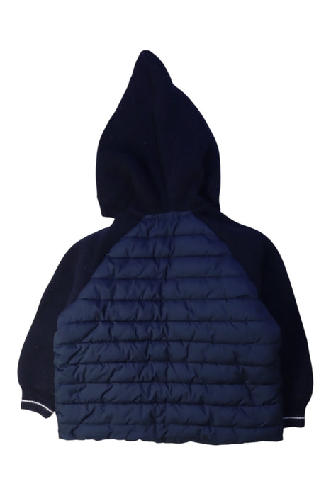A Navy Puffer/Quilted Jackets from Bonpoint in size 2T for boy. (Back View)