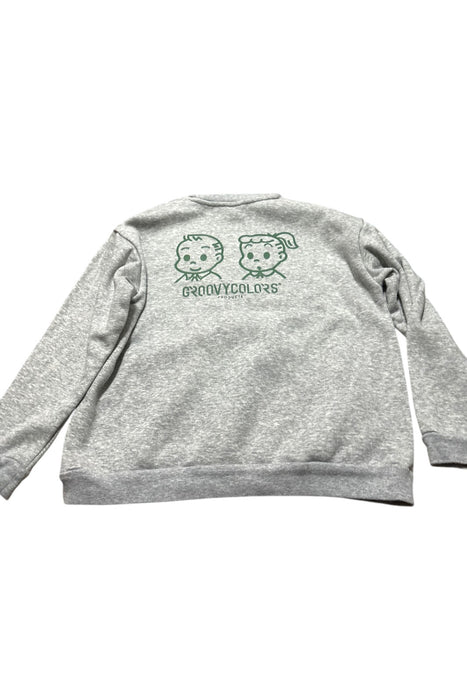 A Grey Crewneck Sweatshirts from Groovy Colors in size 10Y for neutral. (Back View)