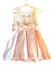 A Pink Sleeveless Dresses from Abel & Lula in size 7Y for girl. (Back View)