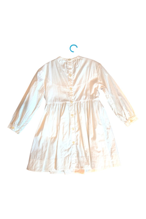 A White Long Sleeve Dresses from Burberry in size 6T for girl. (Back View)