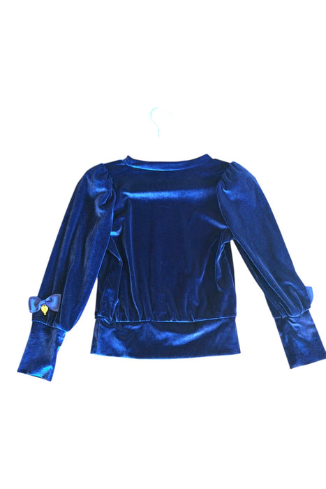 A Navy Long Sleeve Shirts from Angel's Face in size 6T for girl. (Back View)