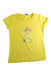 A Yellow Short Sleeve T Shirts from Mayoral in size 5T for girl. (Front View)