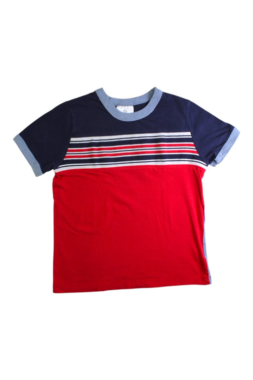 A Red Short Sleeve T Shirts from Hanna Andersson in size 4T for boy. (Front View)