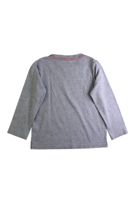 A Grey Long Sleeve T Shirts from Boden in size 3T for boy. (Back View)