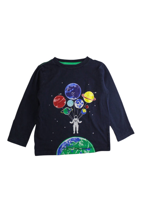 A Navy Long Sleeve T Shirts from Boden in size 3T for boy. (Front View)