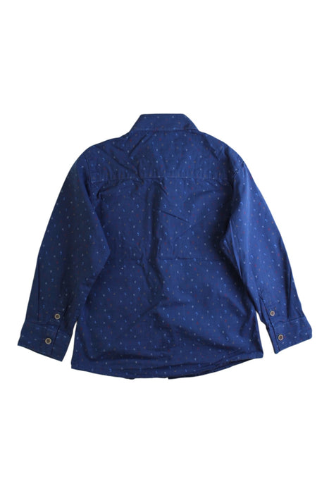 A Navy Long Sleeve Shirts from Mayoral in size 3T for boy. (Back View)