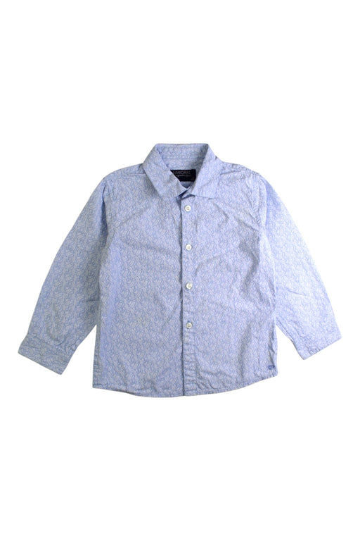 A Blue Long Sleeve Shirts from Mayoral in size 3T for boy. (Front View)