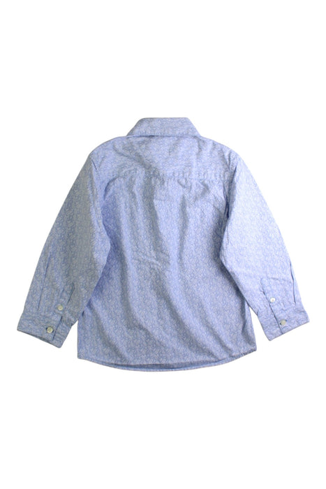 A Blue Long Sleeve Shirts from Mayoral in size 3T for boy. (Back View)