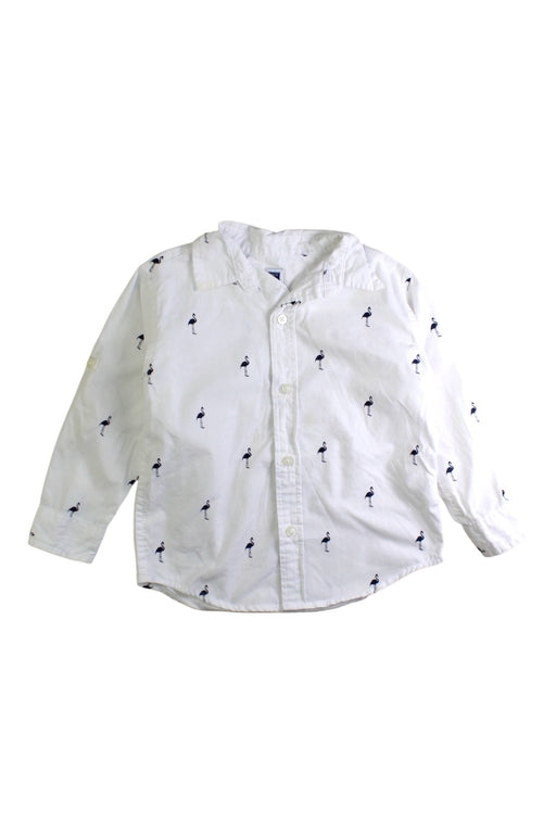 A White Long Sleeve Shirts from Janie & Jack in size 2T for boy. (Front View)