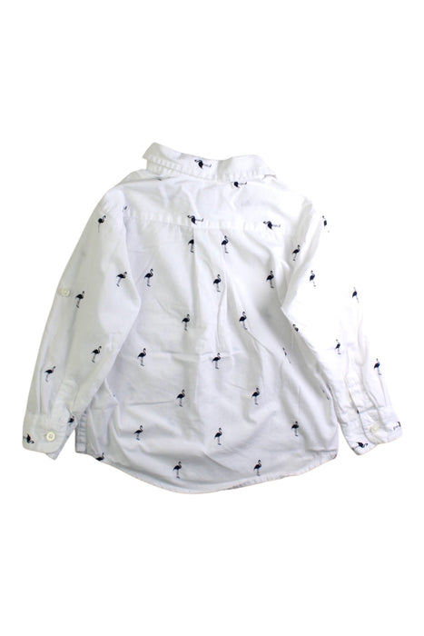 A White Long Sleeve Shirts from Janie & Jack in size 2T for boy. (Back View)
