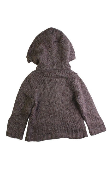 A Brown Zippered Sweatshirts from Kaloo in size 3-6M for neutral. (Back View)