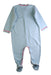 A Blue Onesies from Petit Bateau in size 12-18M for girl. (Back View)
