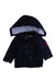 A Navy Coats from Jacadi in size 3-6M for boy. (Front View)